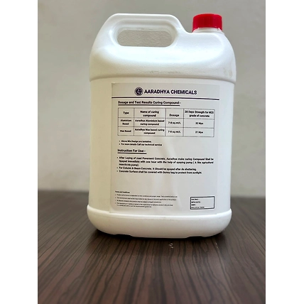 Aaradhya Chemicals Aluminium Based Concrete Curing Compound| Prevent Premature Water Loss| Organic Solvent| 28 Days Strength For M25 Grade Of Concrete| 32 Mpa- 7-8 Sq.Mt/L (5 Kg)-3