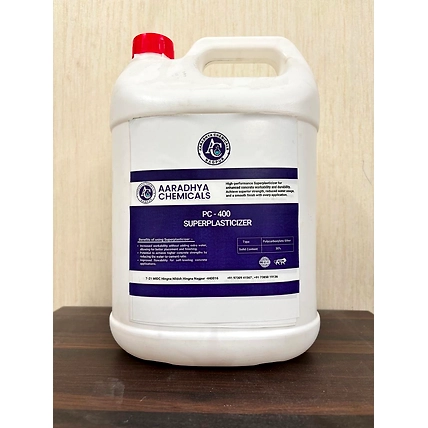 Aaradhya Chemicals Super Plasticizing Admixture For Concrete &amp; Mortar | Reduces Shrinkage &amp; Cracks | Enhances Strength, Workability, &amp; Durability-PC-400 (5 Kg)-2