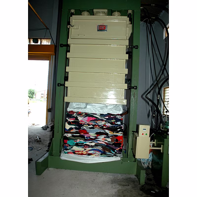 waste cloth bundle hydraulic bale press
