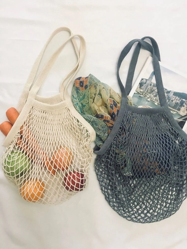 organic cotton diamond mesh bags-12627040