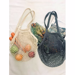oasisinternational organic cotton diamond mesh bags