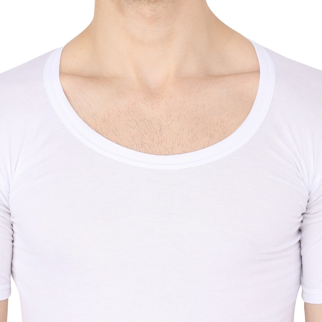 Pure Cotton Half Sleeve Vest For Men-4