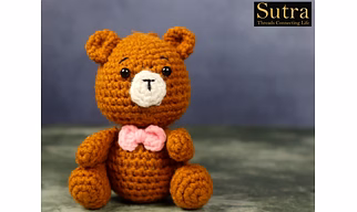 Teddy Bear Crochet Toy, Personalized stuffed teddy bear baby shower gift, Teddy birthday baby boy girl gift, Newborn props gift