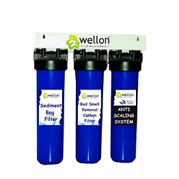 tank filtration system | water softner for bathroom, whole house filter for salt less water softner effective scaling & hard water treatment with triple filter setup, water filter for home