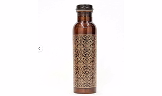 Etching Antique Copper Bottle