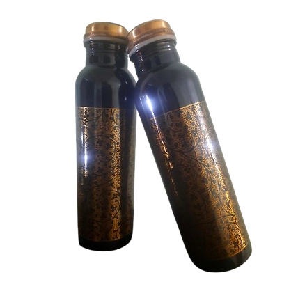 Etching Antique Copper Bottle-1