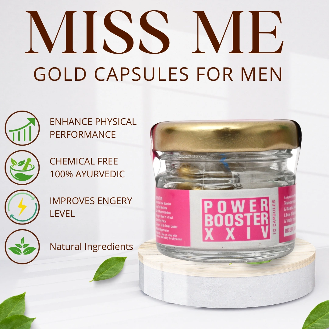 MISS ME POWER BOOSTER GOLD CAPSULES FOR MEN-12628354