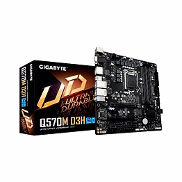 gigabyte q570m d3h motherboard (rev. 1.0) direct 6+2 phases digital vrm