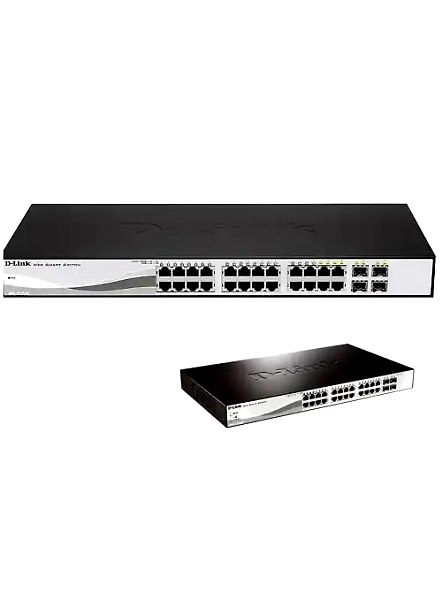 D-Link DGS-1210-28P 28 Port PoE Gigabit Smart Switch Including 4 Combo SFP Ports D-Link-3P-JDWS-DK4Q