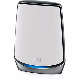 netgear orbi whole home tri-band mesh wifi 6 add-on satellite (rbs850) works with your orbi wifi 6 system adds up to 2,500 sq. ft. coverage ax6000 (up to 6gbps), white