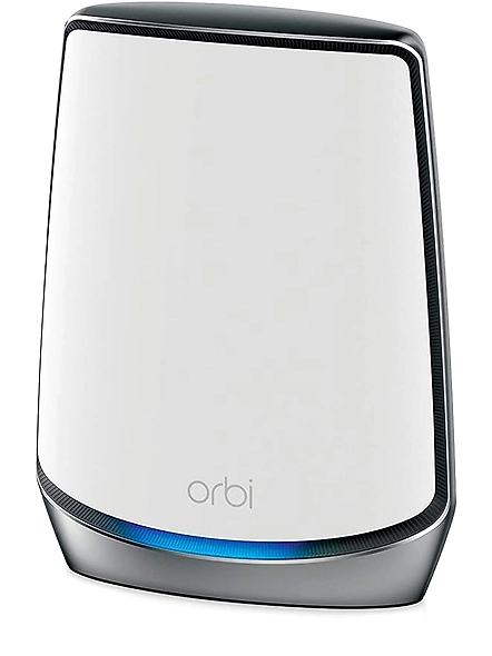 Netgear Orbi Whole Home Tri-Band Mesh WiFi 6 Add-on Satellite (RBS850) Works with Your Orbi WiFi 6 System Adds up to 2,500 sq. ft. Coverage AX6000 (Up to 6Gbps), White-B0-ZXGC-KMAB