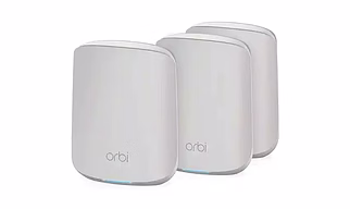 Netgear Orbi Larger Whole Home Dual Band Mesh WiFi 6 System (RBK353) Router with 2 Satellite Extenders | Coverage up to 4,000 sq. ft. and 30+ Devices | AX1800 WiFi 6 (Up to 1.8Gbps, Dual_Band)