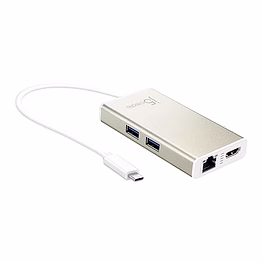 j5 create usb 3.1 type-c to 4k hdmi + gigabit lan + usb 3.0 hub multiport adapter for windows and mac