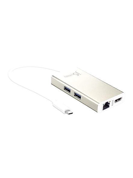 J5 Create USB 3.1 Type-c to 4K HDMI + Gigabit Lan + USB 3.0 HUB MULTIPORT Adapter for Windows and MAC