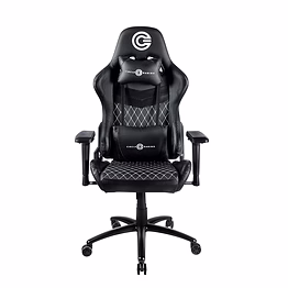circle gaming/office chair (ch77 black, leather,polyvinyl chloride)
