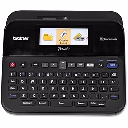brother p-touch ptd600 pc connectible label maker with color display