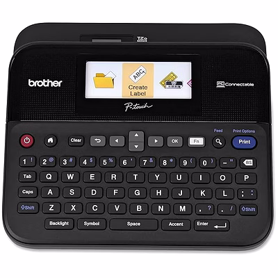 brother p-touch ptd600 pc connectible label maker with color display