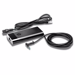 hp original pavilion high power 4.5mm 150w slim adapter for hp envy omen pavilion x360 laptops & aio desktops (2dr33aa)- black
