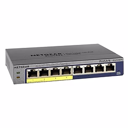 netgear gs108pe-300nas gigabit smart managed plus switch (grey)