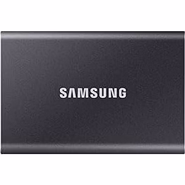 samsung t7 2tb up to 1,050mb/s usb 3.2 gen 2 (10gbps, type-c) external solid state drive (portable ssd) grey(mu-pc2t0t)