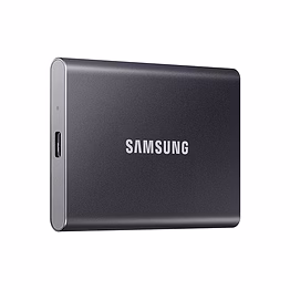samsung electronics samsung t7 portable ssd 1tb - up to 1050mb/s - usb 3.2 external solid state drive, gray (mu-pc1t0t/am)