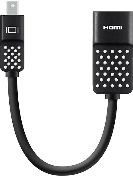 Belkin Mini Display Port to HDMI Adapter 4K Compatible with Laptop - Black-YF-R54S-7JR6
