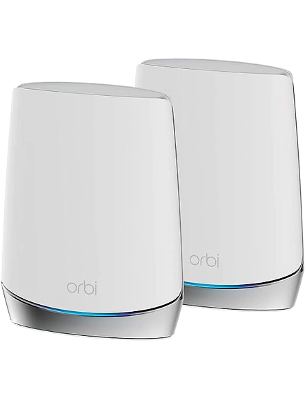 Netgear Orbi Whole Home Tri-Band Mesh WiFi 6 System (RBK752) Router with 1 Satellite Extender | Coverage up to 5,000 sq. ft. and 40+ Devices | Mesh AX4200 WiFi 6 (Up to 4.2Gbps) (RBK752-100EUS)-B089NMH2WX