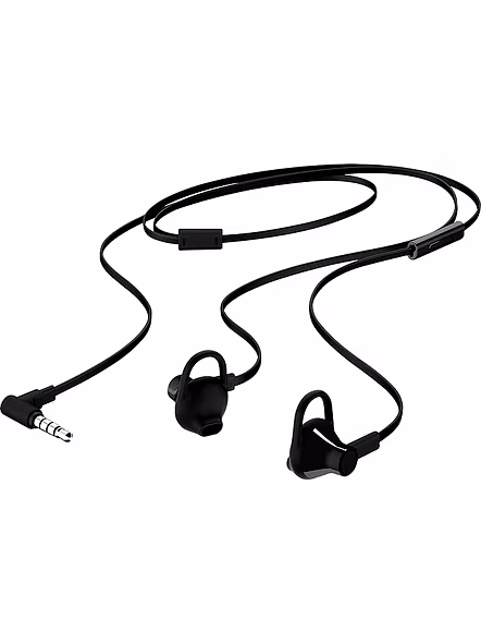 HP 150 Black Wired On Ear Headset with in-line Microphone/Taggle-Free with Long &amp; Flat Cord/1 Year RTB Warranty, X7B04AA (Black)-B06WGMCMMB