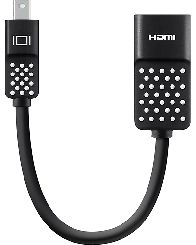 Belkin Mini Display Port to HDMI Adapter 4K Compatible with Laptop - Black-B013P0JTX0