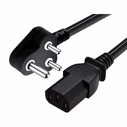 cmpl power cord | computer mains power cable cord for desktop | 3 pin power cable for pc | power cable for monitor, smps, and printer | power supply | tv 240 volt