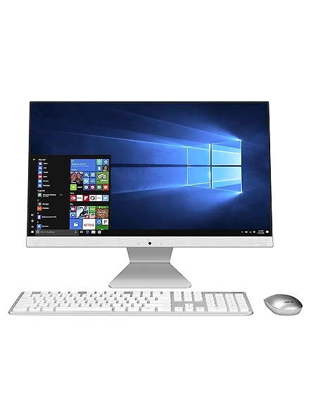 ASUS AIO M241, 23.8&quot; FHD, Dual Core AMD Ryzen 3 3250U All-in-One Desktop (4GB/1TB HDD/Office 2019/Windows 10/Integrated Graphics/with Wireless Keyboard &amp; Mouse/White/5.4 Kg), M241DAK-WA044TS-B08CKSRHQM