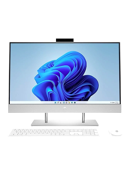 HP All in One PC 27-Inch FHD IPS AMD Ryzen 7 4700U Computer with Alexa Built-in (16GB/1TB/PCIe NVMe M.2 SSD/Windows 10 Home/MS Office 2019, 27-dp1222in, Silver)-B095RY5QQ6