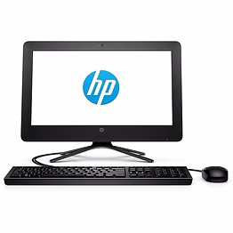 hp all-in-one pc 20-c406il desktop (celeron j4005/4gb/1tb hdd/dos/intel uhd 600 graphics), jet black