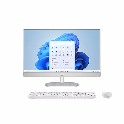 hp all-in-one 24 | 13th gen intel core i7-1355u | 23.8" fhd anti-glare display | 16gb ddr4 | 512gb ssd | wireless keyboard and mouse combo | windows 11 | shell white | 5.53kg | 24-cr0037in