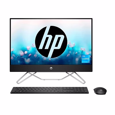 hp all-in-one pc | 12th gen intel core i3-1215u | 24-inch (60.5 cm) fhd display | 8gb ram | 512gb ssd | windows 11 | wireless keyboard and mouse combo | ir privacy camera | intel uhd graphics | ms office | jet black | model 24-cb1802in