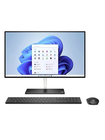 HP All-in-One Desktop | 12th Gen Intel Core i3 | 23.8 inch (60.5 cm) FHD Micro-Edge Anti-Glare Display | 8GB RAM | 1TB HDD + 256GB SSD | Wireless Keyboard &amp; Mouse | Intel UHD Graphics | Windows 11 | 6.69 kg | Model 24-ck0550in-B0B4SGHQHD
