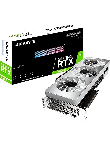 GIGABYTE GV-N308TVISION OC-12GD NVIDIA GeForce RTX 3080 Ti 12GB GDDR6X Graphics Card, PCIe x16,graphic card-B095X7V2HH