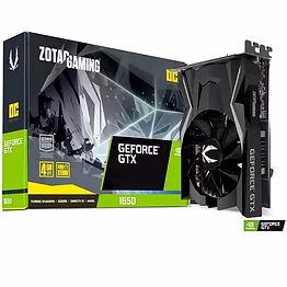 zotac gaming geforce gtx 1650 oc 4 gb gddr5 graphics card, pci_e_x16