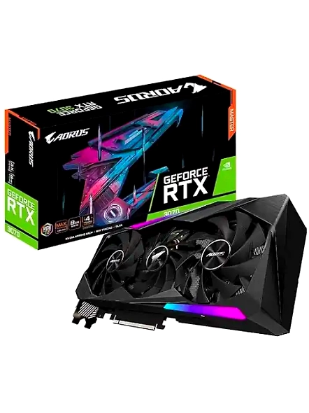 GIGABYTE AORUS GeForce RTX 3070 Master 8G Graphics Card, 3X WINDFORCE Fans, 8GB GDDR6, GV-N3070AORUS M-8GD-B08M14Y3C7