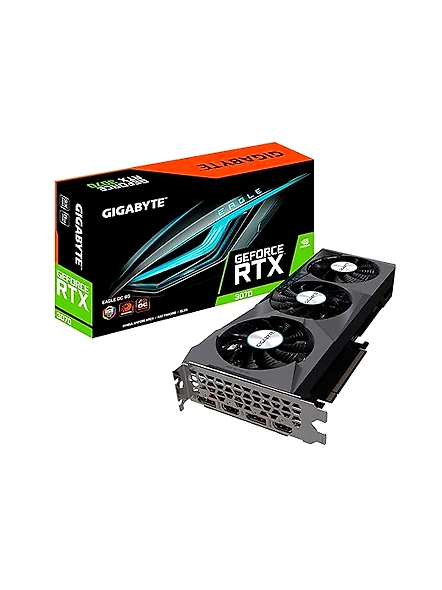 Gigabyte GeForce RTX 3070 Eagle OC 8G Graphics Card, 3X WINDFORCE Fans, 8GB 256-bit GDDR6, GV-N3070EAGLE OC-8GD Video Card-B08KY322TH