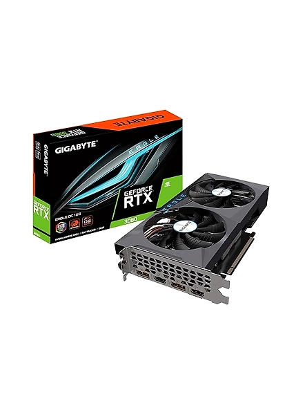 GIGABYTE GeForce RTX 3060 Eagle OC 12G Graphics Card, 2X WINDFORCE Fans, 12GB 192-bit GDDR6, GV-N3060EAGLE OC-12GD Video Card-B08X4W98LV
