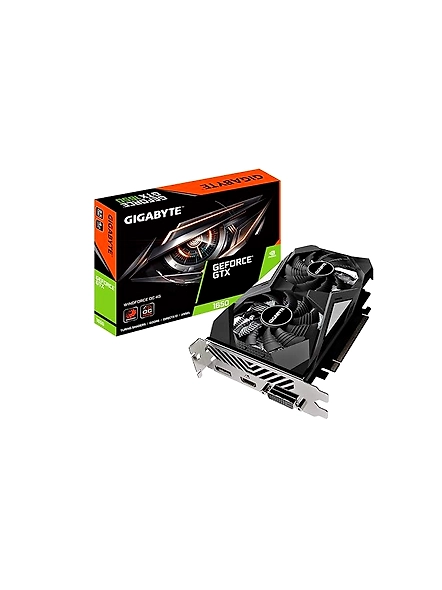 GIGABYTE pci_e_x16 GeForce GTX 1650 D6 WINDFORCE OC 4G (rev. 2.0) Graphics Card, 172mm Compact Size, 4GB 128-Bit GDDR6, GV-N1656WF2OC-4GD REV2.0 Video Card