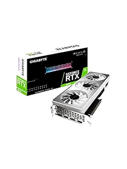 GIGABYTE GeForce RTX 3070 Vision OC 8G (REV2.0) Graphics Card, 3X WINDFORCE Fans, LHR, 8GB 256-bit GDDR6, GV-N3070VISION OC-8GD REV2.0 Video Card-B098Q4QTQX