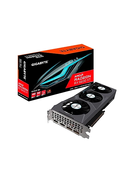 GIGABYTE Radeon pci_e_x16 RX 6600 XT Eagle 8G Graphics Card, WINDFORCE 3X Cooling System, 8GB GDDR6 128-bit Memory Interface, GV-R66XTEAGLE-8GD Video Card-code503