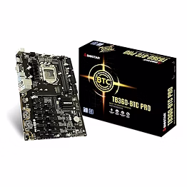 biostar tb360-btc pro core i7/i5/i3 lga1151 intel b360 ddr4 12 gpu mining motherboard