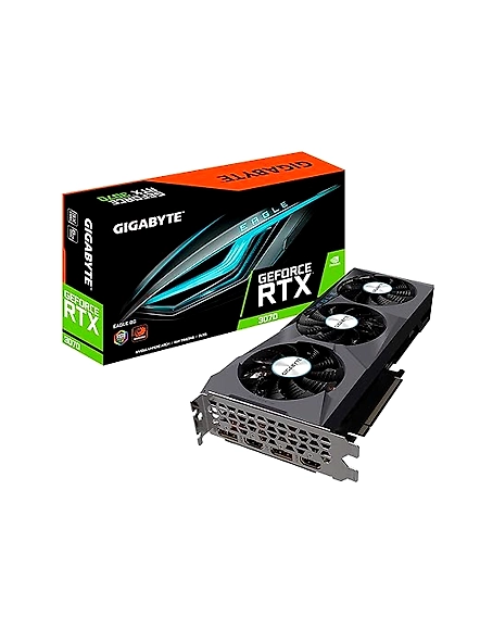 GIGABYTE GeForce RTX 3070 Eagle 8G Graphics Card, 3X WINDFORCE Fans, 8GB 256-bit GDDR6, GV-N3070EAGLE-8GD Video Card-B08KXZV626