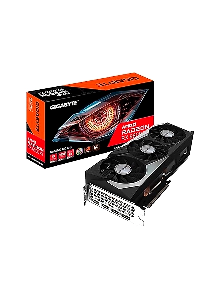 GIGABYTE AMD Radeon RX 6800 XT Gaming OC 16G Graphics Card, 16GB of GDDR6 Memory, Powered by AMD RDNA 2, HDMI 2.1, WINDFORCE 3X Cooling System, GV-R68XTGAMING OC-16GD-B08PFX6PZ6