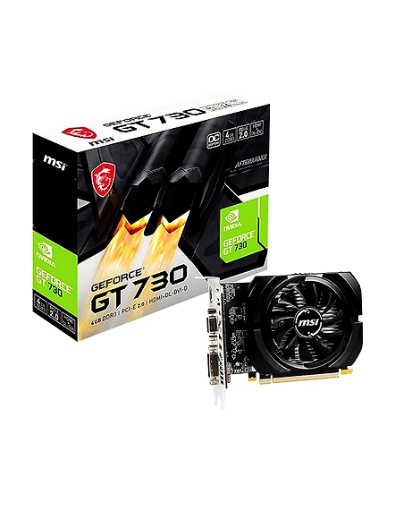 MSI GeForce GT 730 ddr3_sdram pci_e_x4 4GB Graphics Card - 4GB DDR3, PCI Express 2.0, DVI-D x1, D-SUB x1, HDMI 1.4a x1 (N730K-4GD3/OCV1)-B09TZZHTTL