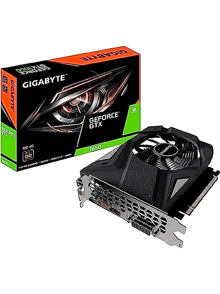 GIGABYTE GeForce GTX 1650 OC 4GB GDDR6 Graphics Card, 1X 80 mm Windforce Fan (GV-N1656OC-4GD)-B086T6HL8W