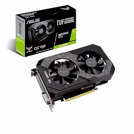 asus tuf gaming nvidia geforce gtx 1660 super oc edition gaming graphics card (pcie 3.0,6gb gddr6 memory,hdmi,displayport,dvi-d,fhd gaming,ip5x dust resistance,space-grade lubricant),pci_e_x16